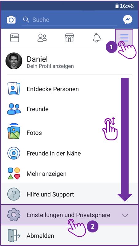 Facebook messenger chat speichern