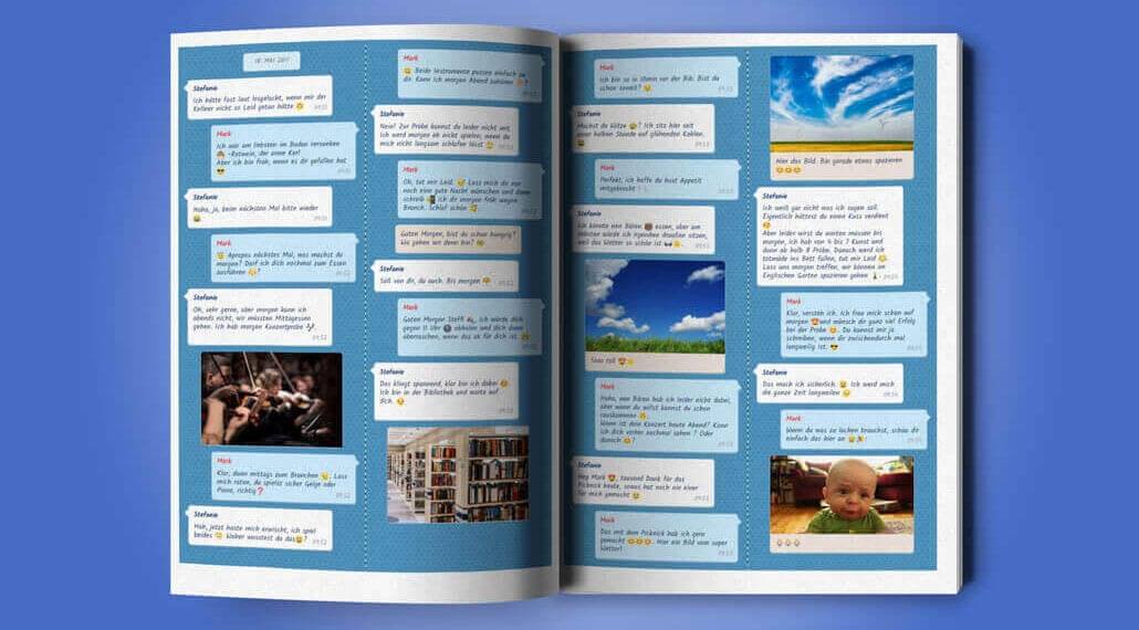 Print your Facebook Messenger chat as a book with zapptales